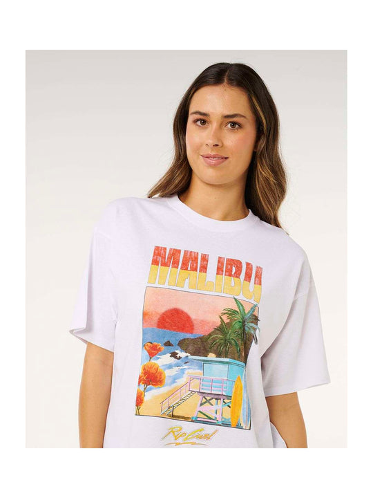 Koszulka damska RIP CURL Hayley O Heritage Tee biała
