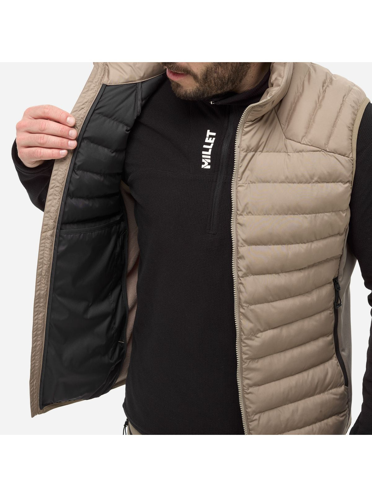 Kamizelka męska MILLET M Fitz Roy Warm Vest M beżowa