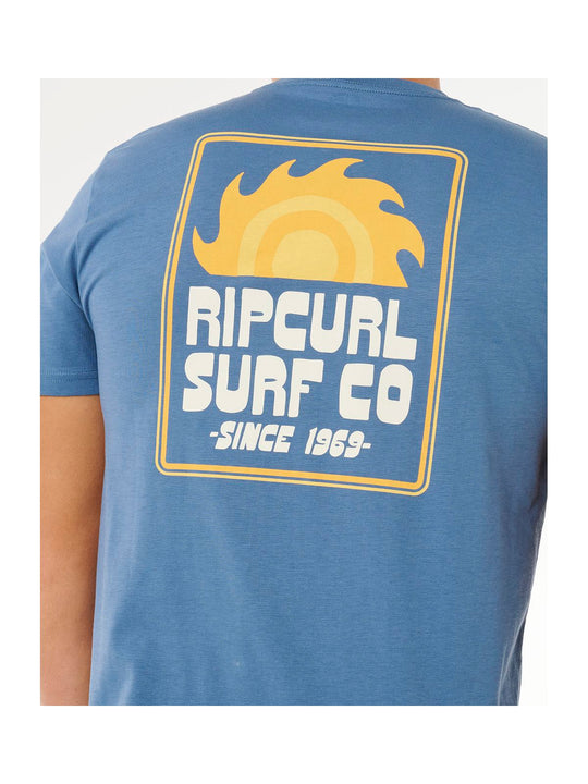 Koszulka męska RIP CURL Pacific Rinse Sunrise Tee niebieska

