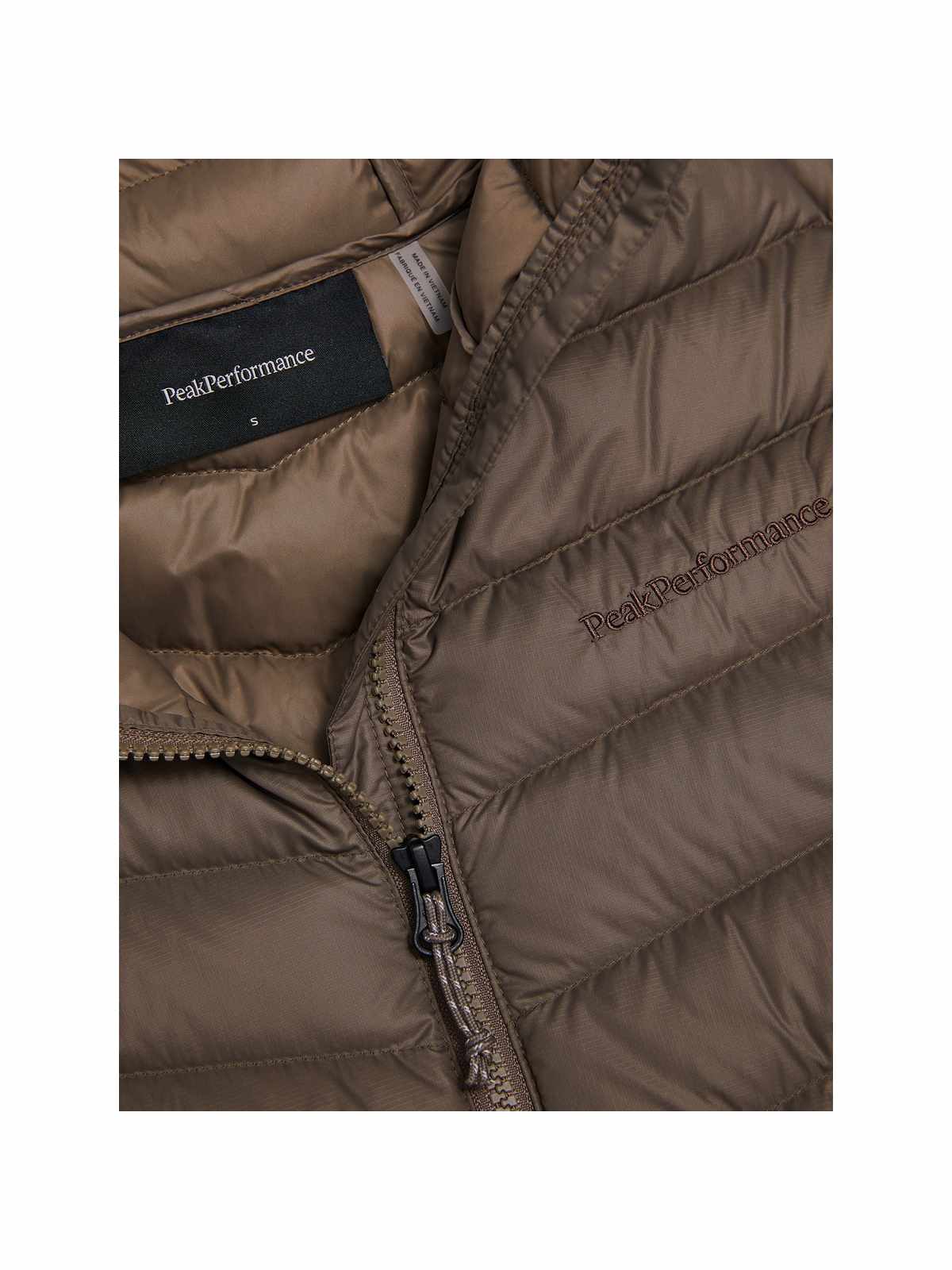 Kurtka damska PEAK PERFORMANCE Frost Down Hood Jacket brązowa
