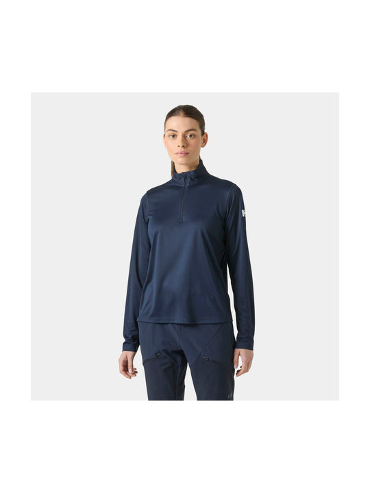 Bielizna termiczna damska HELLY HANSEN W HH TECH 1/2 ZIP granatowa
