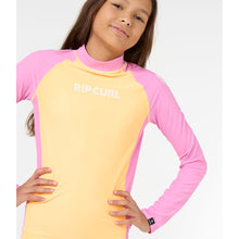Lycra RIP CURL Classic Surf Ls Rash Vest-Girl pomarańczowy
