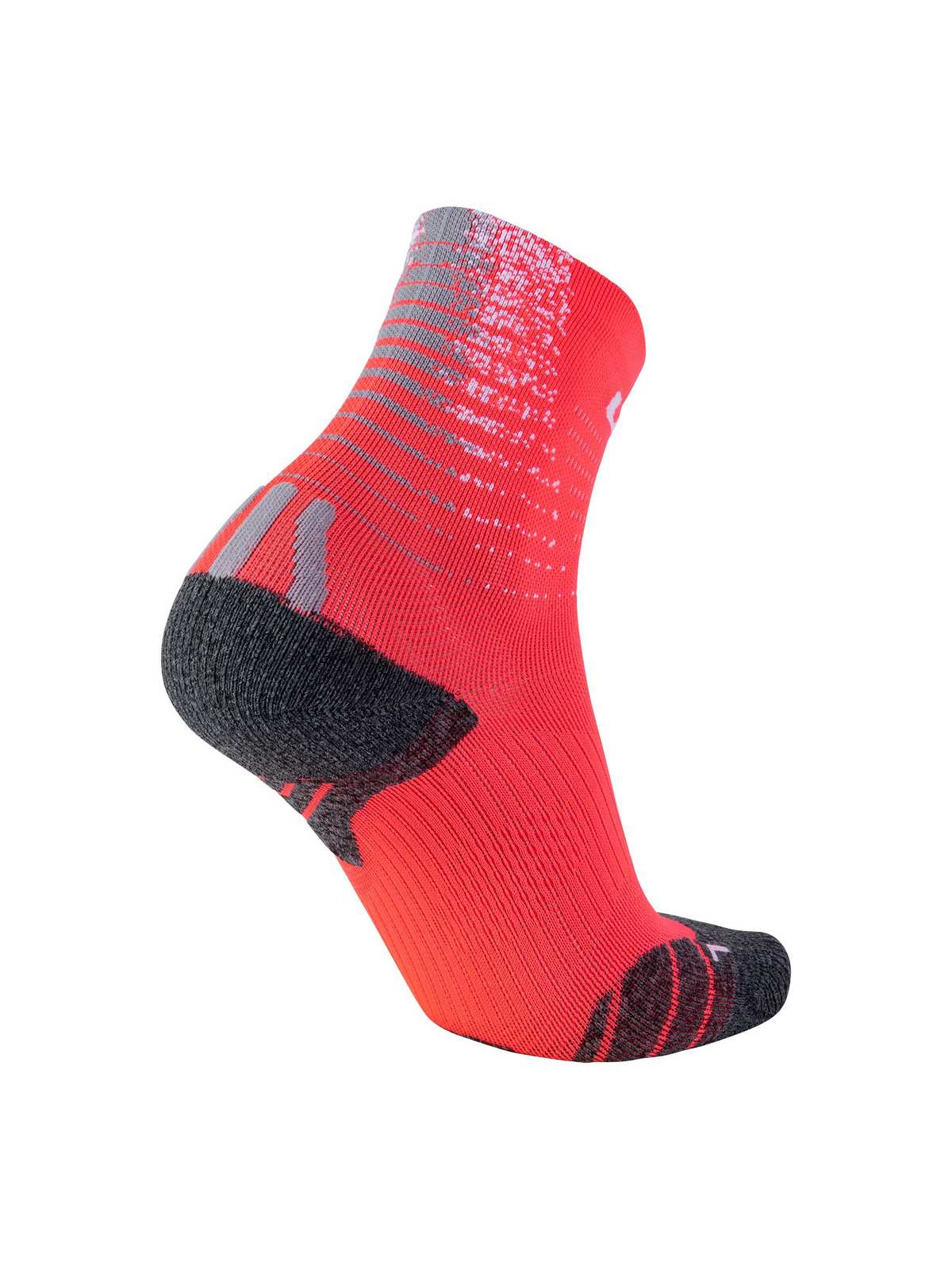 Skarpety biegowe damskie UYN W RUN FIT - Coral Fluo/White