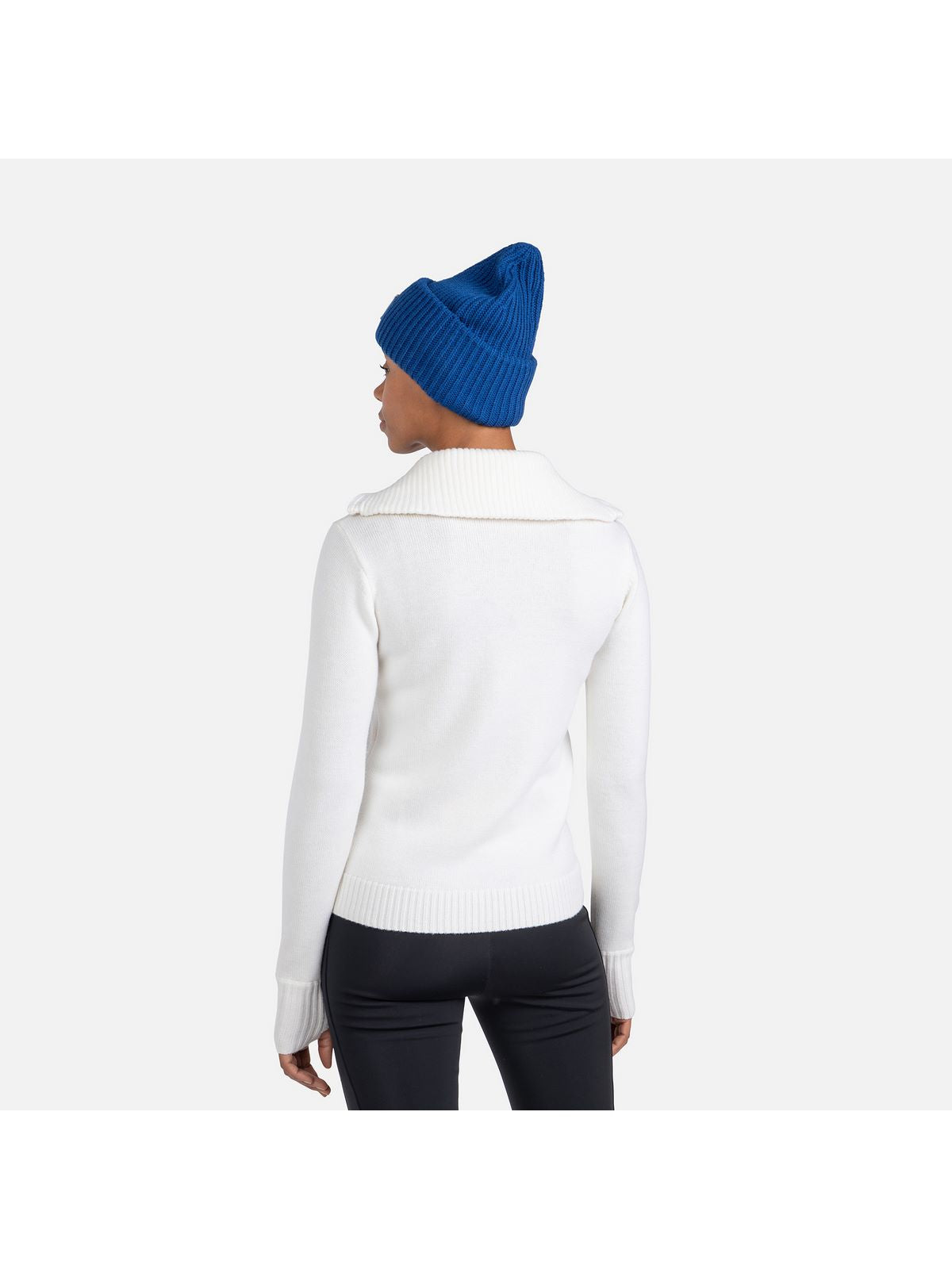 Sweter damski ROSSIGNOL W Jcc 1/2 Zip biały