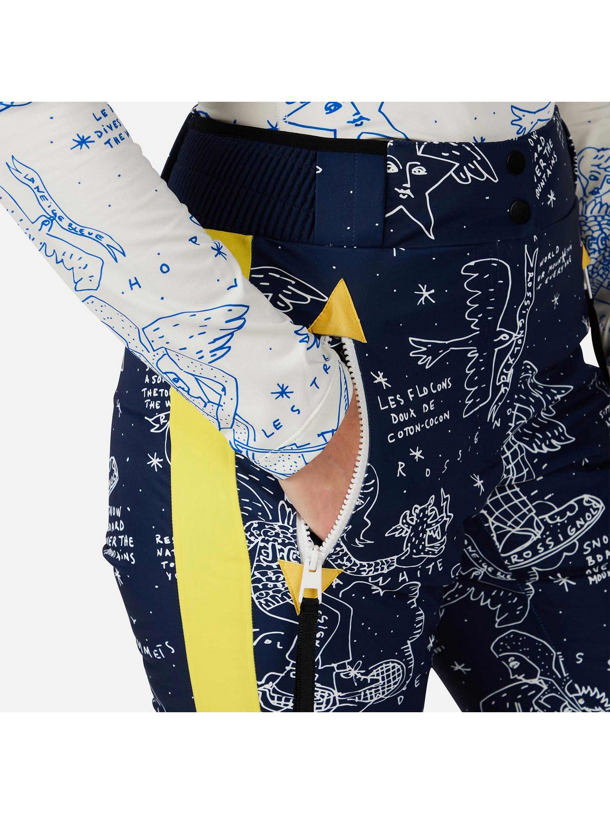 Spodnie narciarskie damskie ROSSIGNOL W Jcc Sublim Pant granatowe