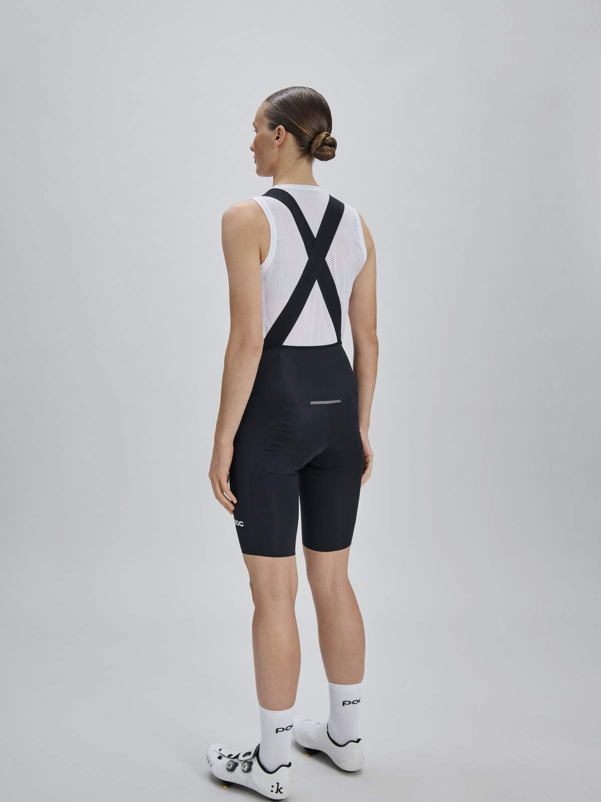 Spodenki rowerowe damskie POC W's Raceday Bib Shorts czarne