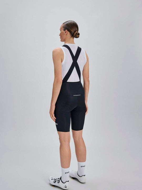 Spodenki rowerowe damskie POC W's Raceday Bib Shorts czarne

