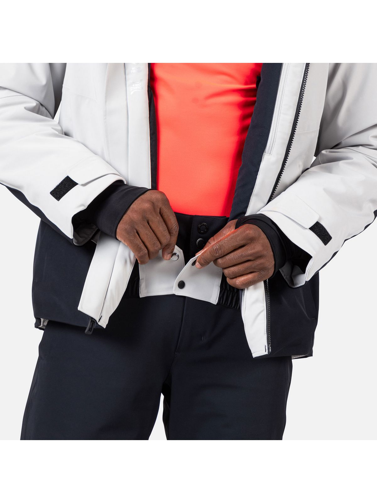 Kurtka narciarska męska ROSSIGNOL Hero Blackside Insulated Jkt szara