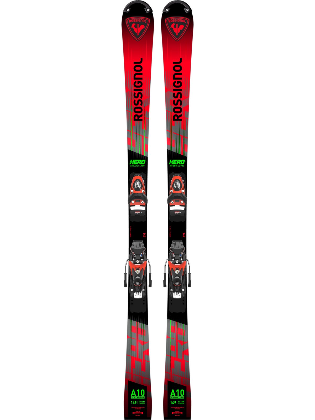 Narty ROSSIGNOL HERO SL PRO 128-149 R21 + wiązania LOOK SPX 11