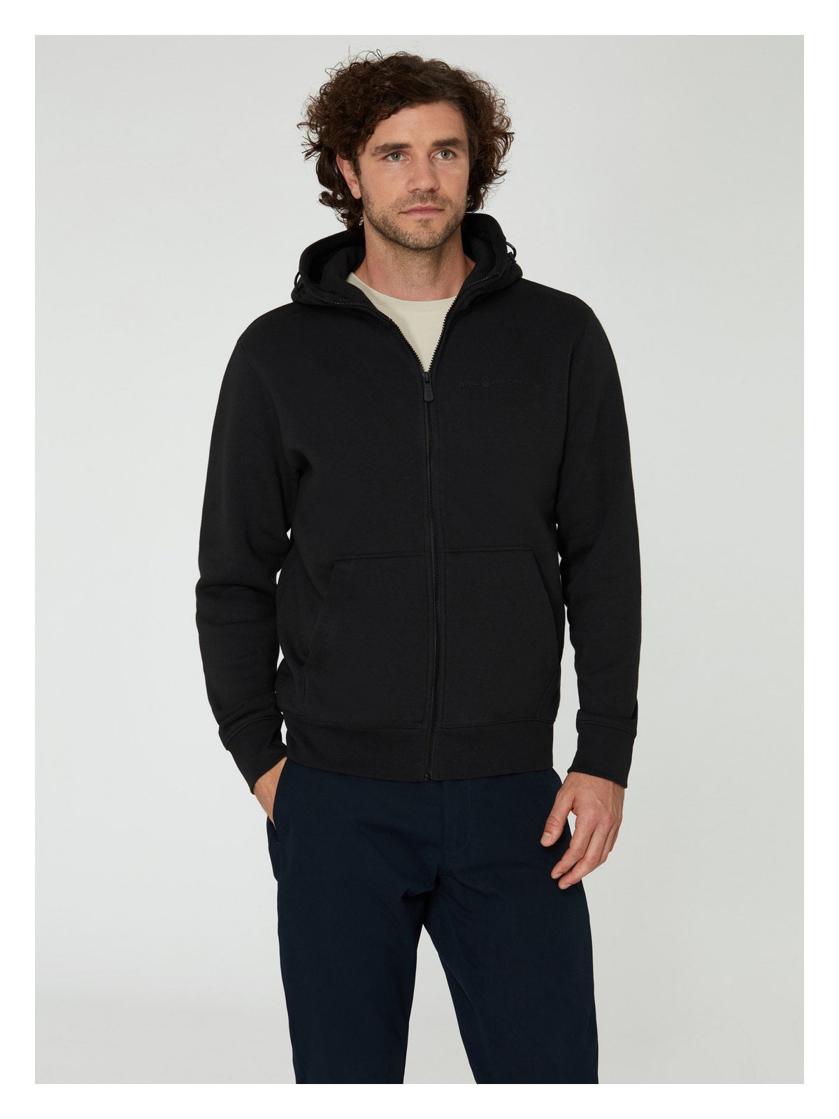 Bluza męska SAIL RACING M Bowman Logo Zip Hood czarna