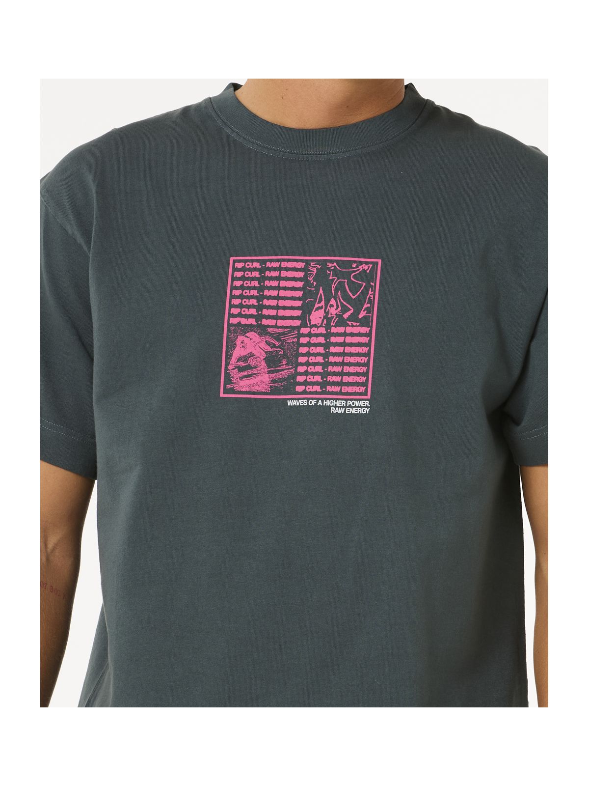 Koszulka RIP CURL Raw Energy Zine Tee zielony