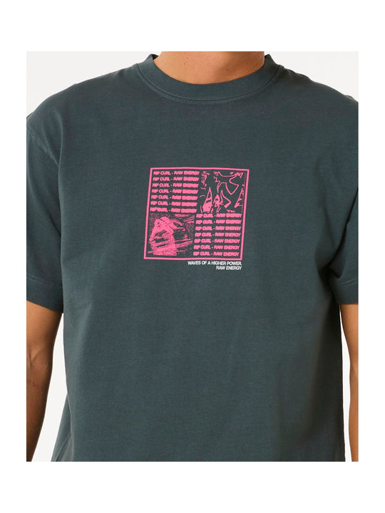 Koszulka RIP CURL Raw Energy Zine Tee zielony
