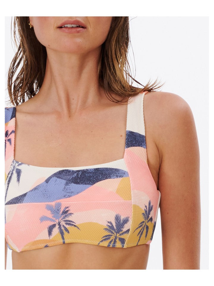 Biustonosz kąpielowy RIP CURL Melting Waves D-Dd Top brzoskwiniowy