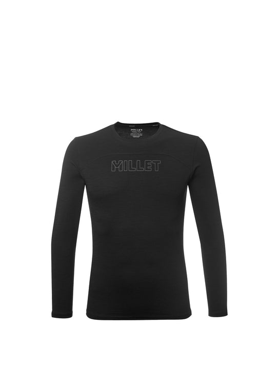 Koszulka męska MILLET M Ubic Wool Ts Ls M czarna
