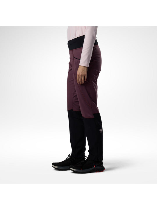 Spodnie damskie ROSSIGNOL W Venon Softshell Pant bordowe
