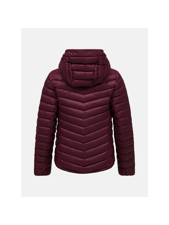 Kurtka damska PEAK PERFORMANCE Frost Down Hood Jacket bordowa
