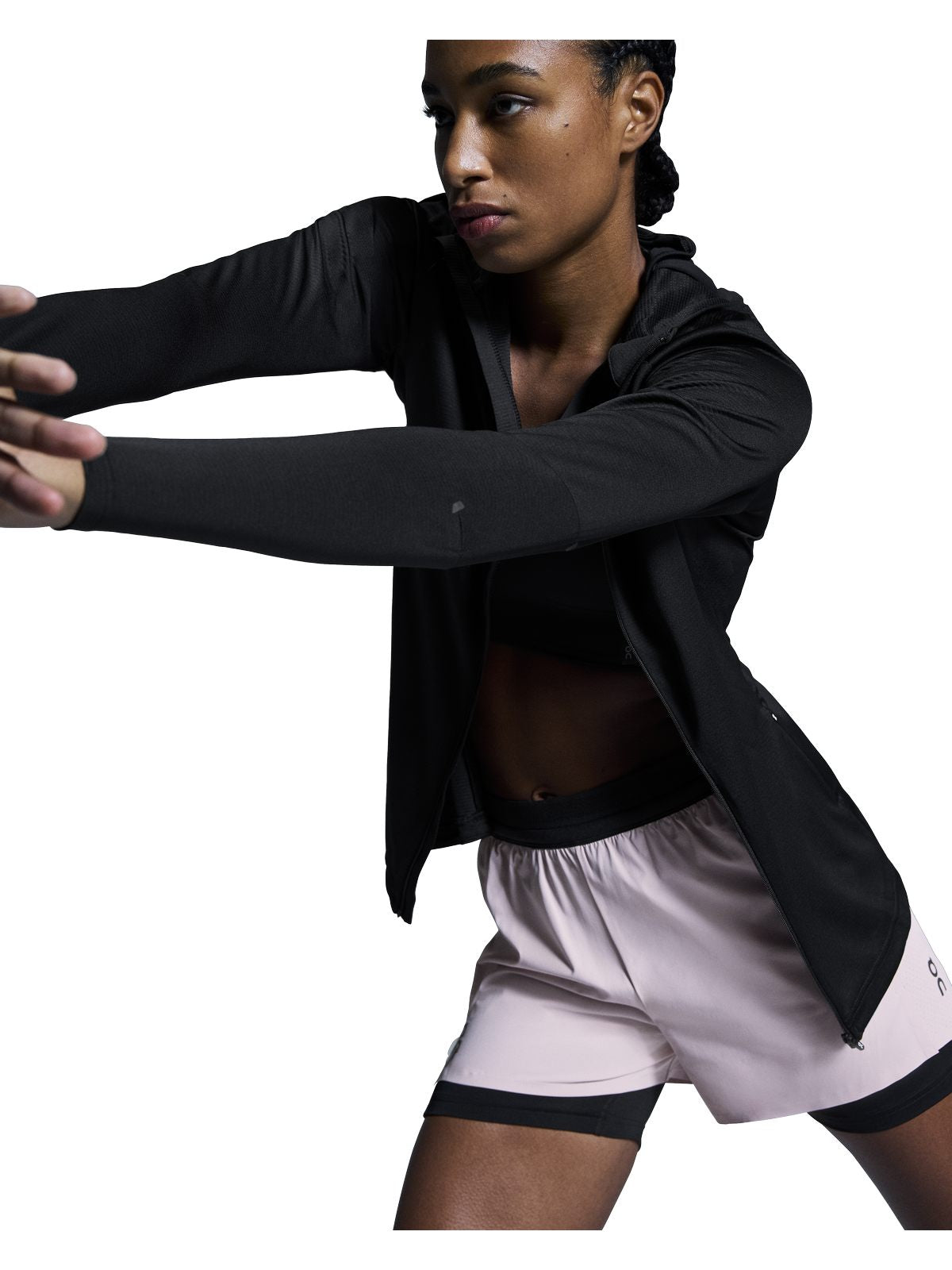 Szorty do biegania damskie ON RUNNING 3" Performance 2/1 Shorts różowy