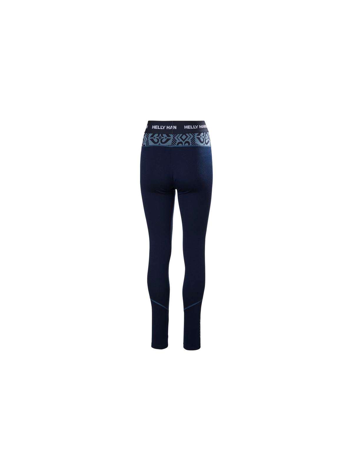 Spodnie damskie HELLY HANSEN W Lifa Merino Midweight Graphic Pant kolor granatowy