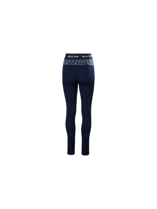 Spodnie damskie HELLY HANSEN W Lifa Merino Midweight Graphic Pant kolor granatowy
