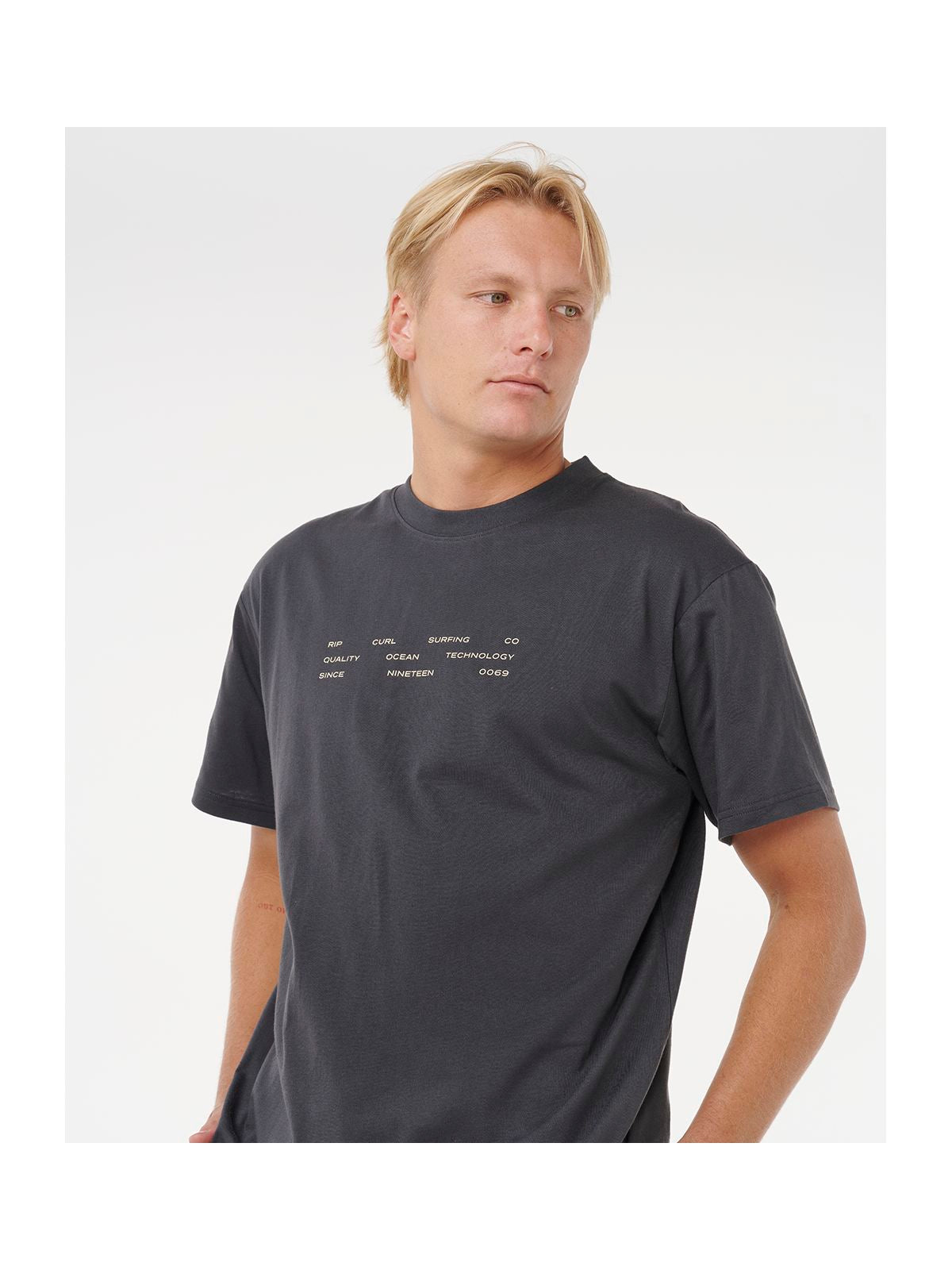 Koszulka RIP CURL VAPORCOOL 3 STACKS TEE czarna
