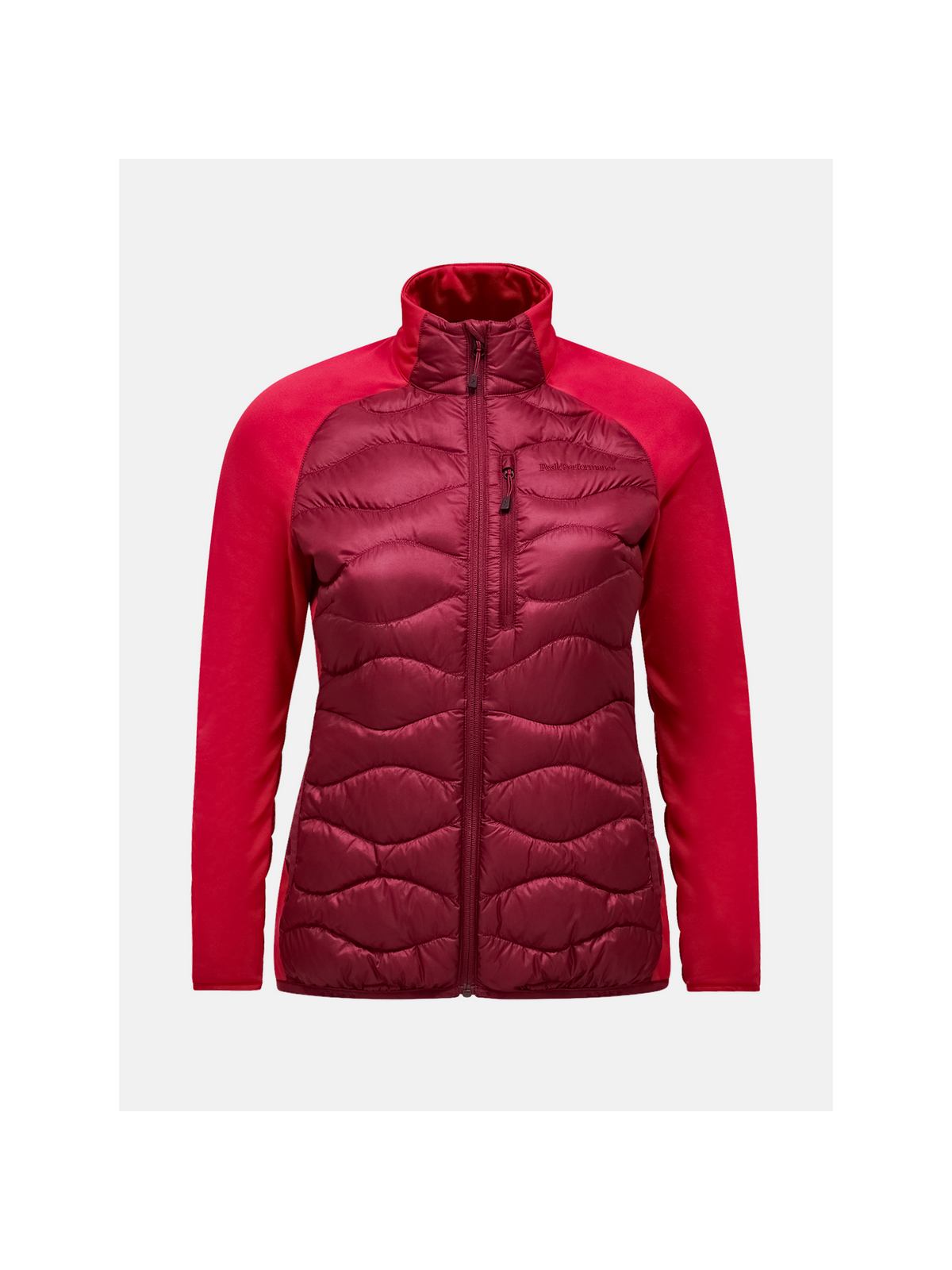 Kurtka PEAK PERFORMANCE Helium Hybrid Down Jacket Women bordowy