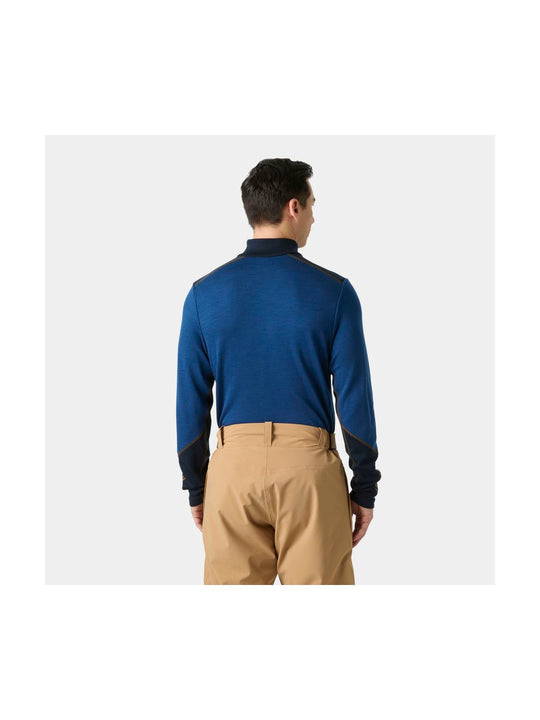 Bielizna termiczna męska HELLY HANSEN LIFA MERINO MIDWEIGHT 1/2 ZIP granatowa
