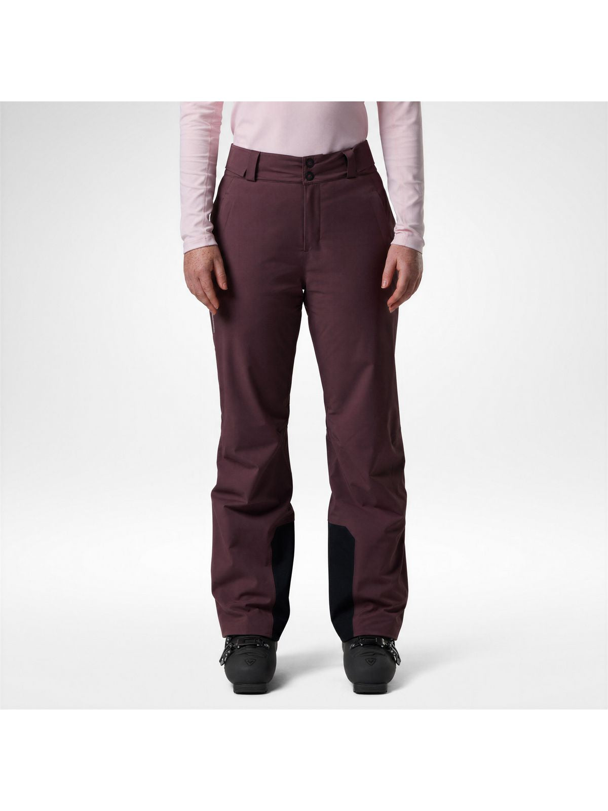 Spodnie narciarskie damskie ROSSIGNOL W 4Ws Blackside Insulated Pant bordowe