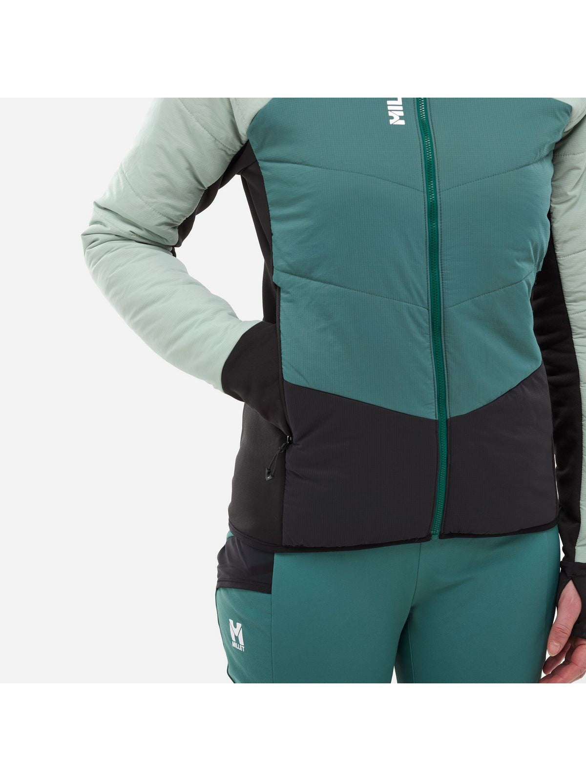 Kurtka narciarska MILLET MHITE PRIMALOFT HOODIE zielona