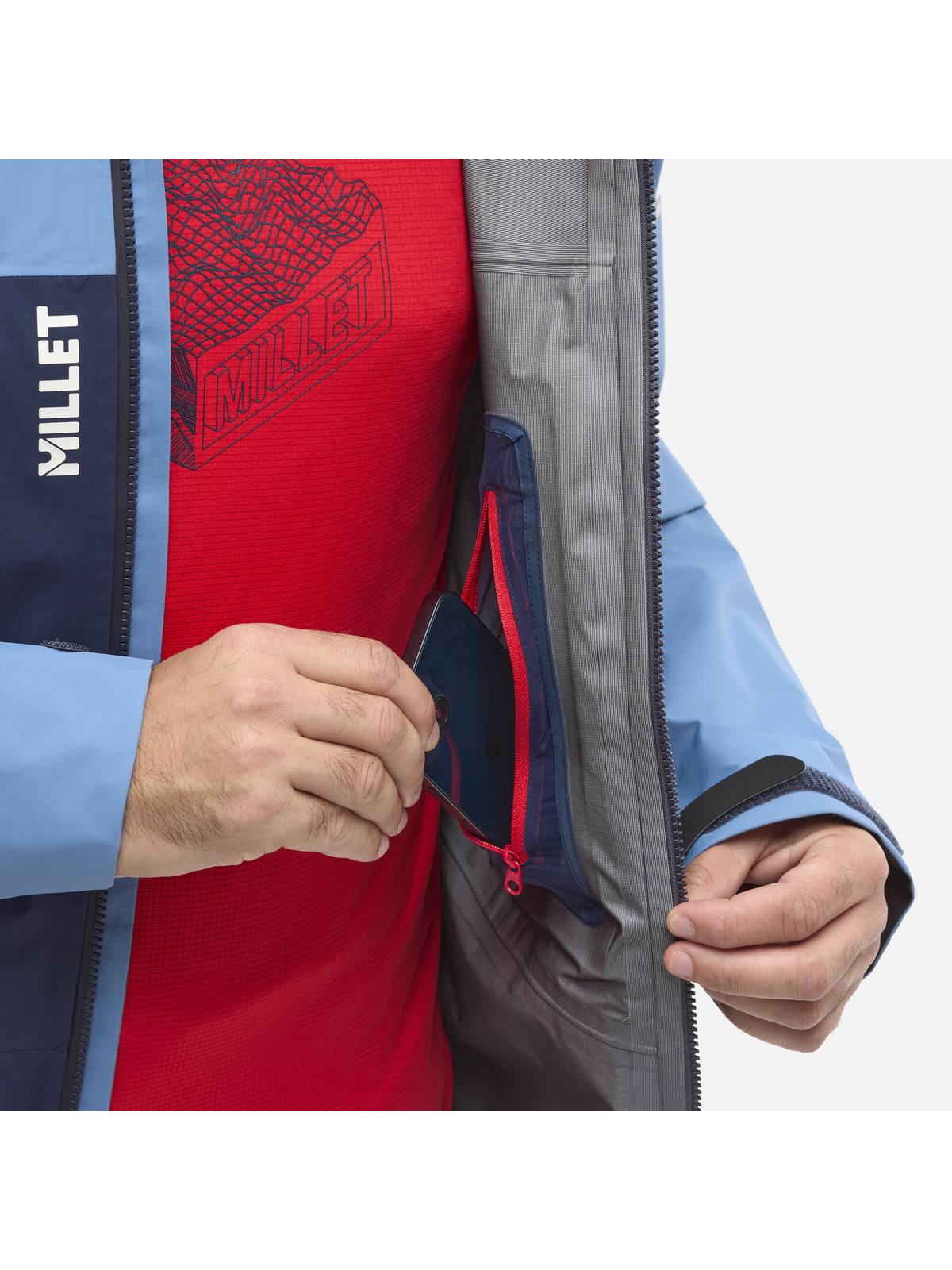 Kurtka MILLET KAMET LIGHT GTX JKT M granatowy - Adventure Sports