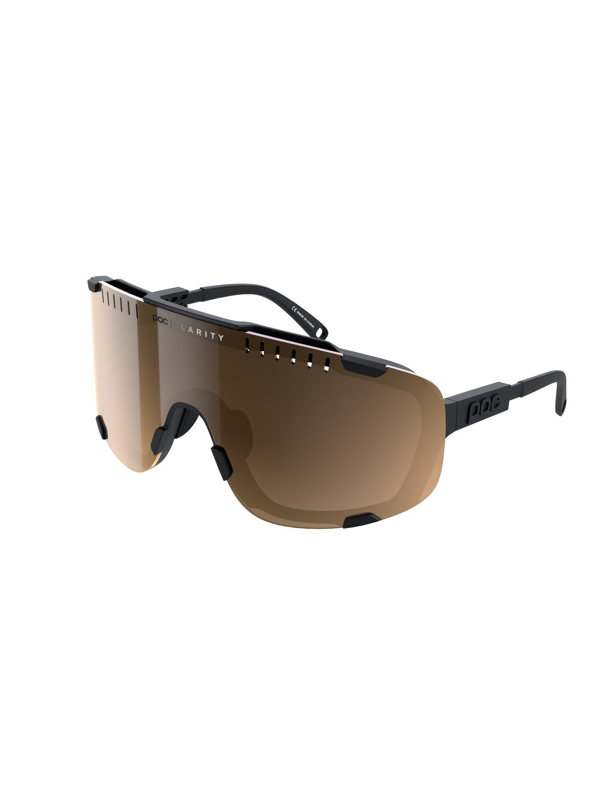Okulary rowerowe POC Devour Wide Fit czarny | Clarity Trail/Partly Sunny Silver cat 2
