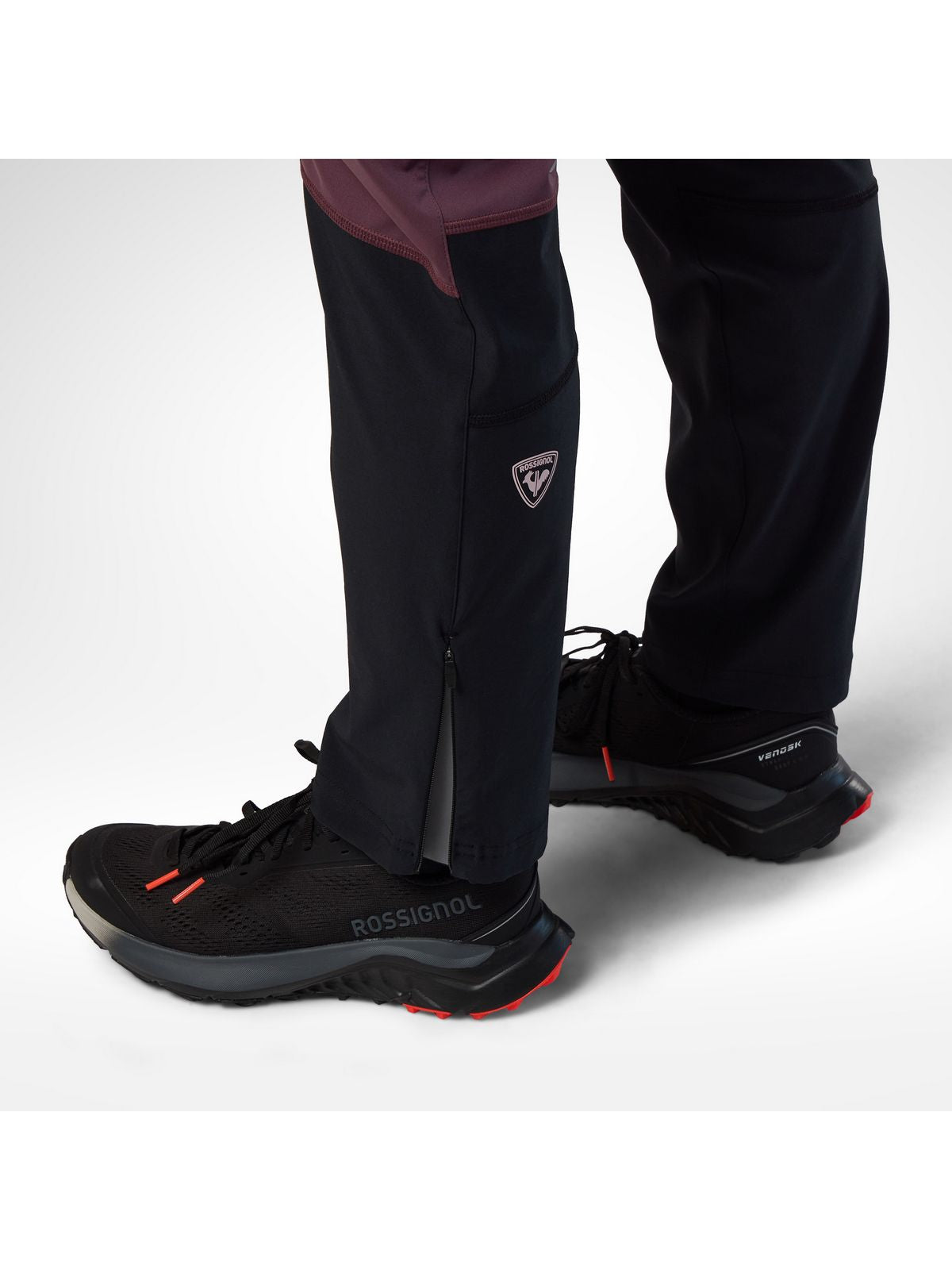 Spodnie damskie ROSSIGNOL W Venon Softshell Pant bordowe