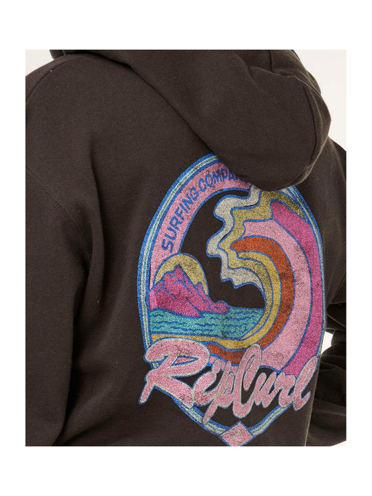 Bluza damska RIP CURL Lay Day Relaxed Zip Through czarna

