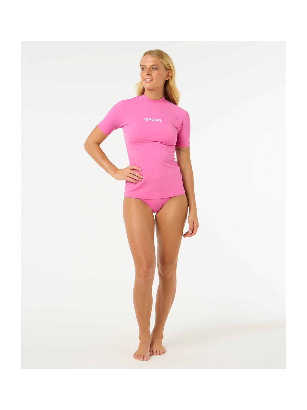 Lycra RIP CURL Classic Surf Ss Upf Rashguard różowy
