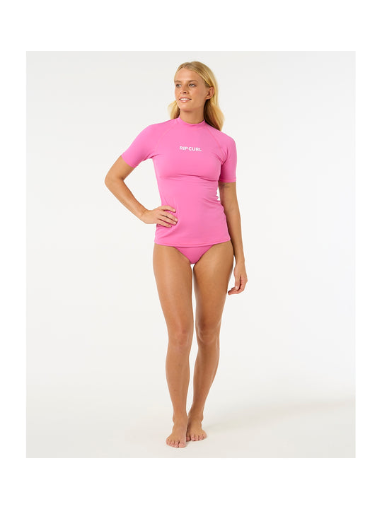 Lycra RIP CURL Classic Surf Ss Upf Rashguard różowy
