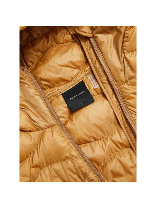 Kurtka PEAK PERFORMANCE Helium Down Hybrid Hood Women brązowy
