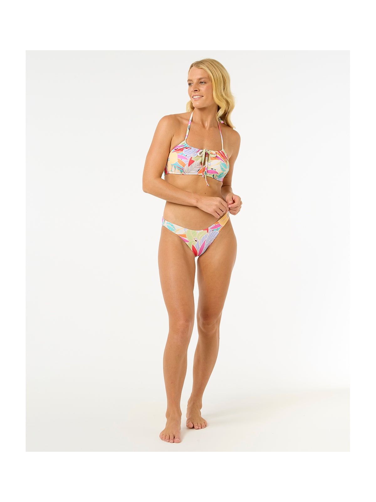 Majtki kąpielowe RIP CURL Cala Vadella Full Pant białe