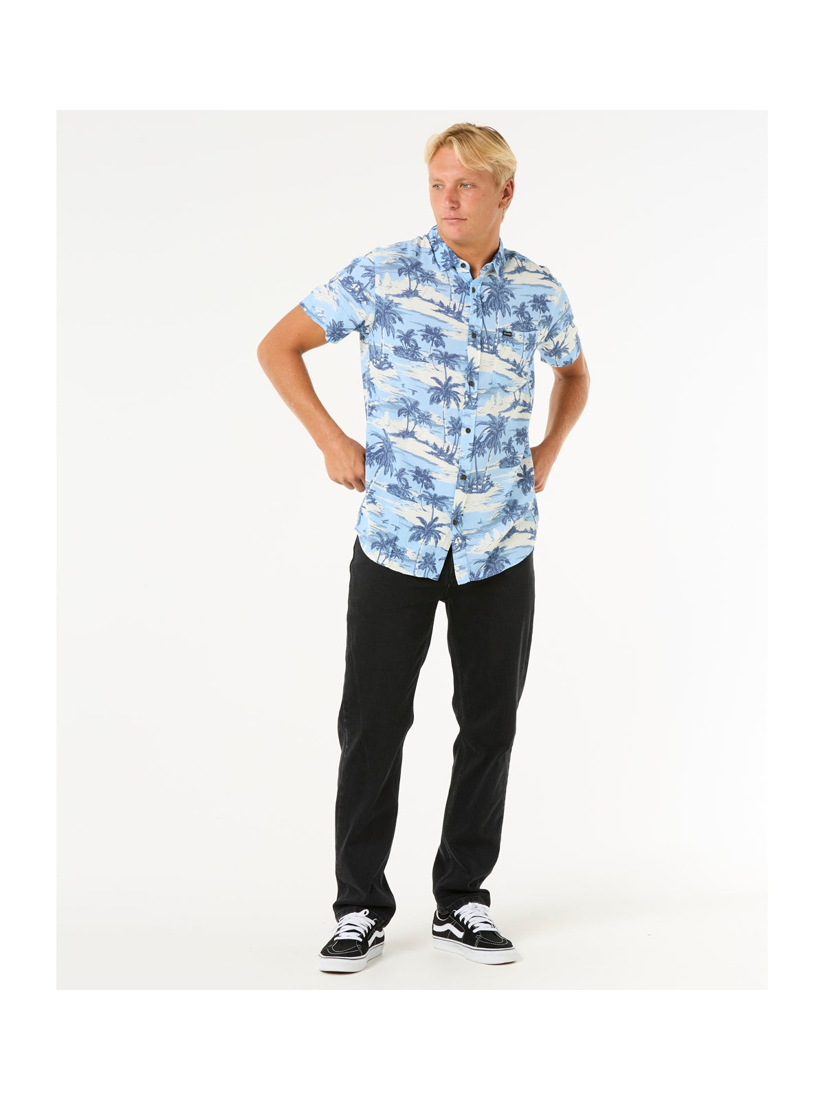 Koszula męska RIP CURL Dreamer Barrel Killa S/S Shirt palmy