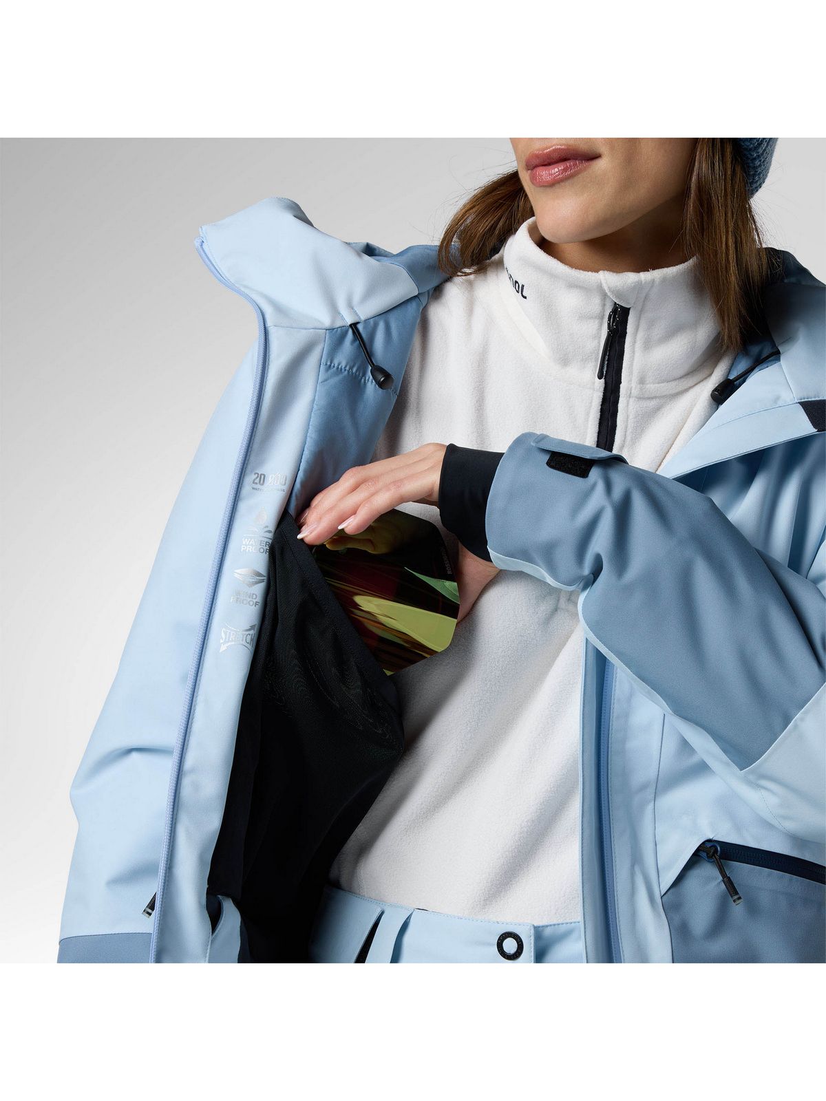 Kurtka narciarska damska ROSSIGNOL W Rochrun Insulated Jkt niebieska