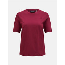 Koszulka PEAK PERFORMANCE Original Small Logo Tee Women bordowy
