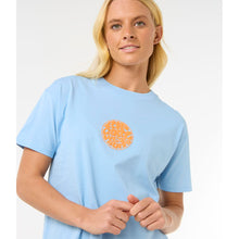 Koszulka damska RIP CURL Icons Of Surf Relaxed Tee niebieska
