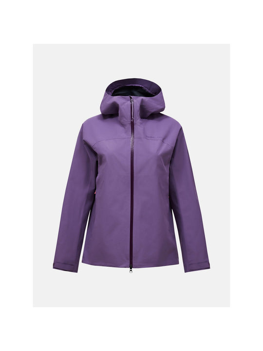 Kurtka narciarska damska PEAK PERFORMANCE Treeline HIPE 2.5L Shell Jacket fioletowa

