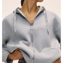 Bluza damska CASALL Scuba Billow Zip Hoodie kolor szary
