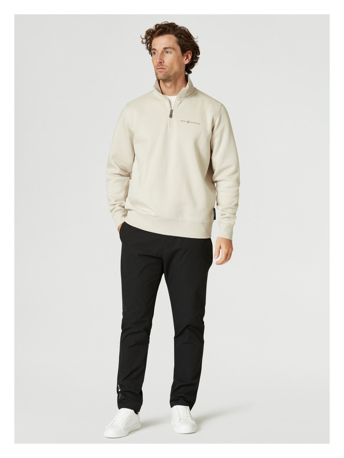 Bluza męska SAIL RACING M Bowman Logo T-Neck biała