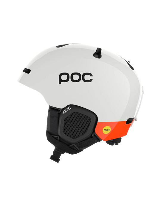 Kask narciarski POC Fornix MIPS biało pomarańczowy
