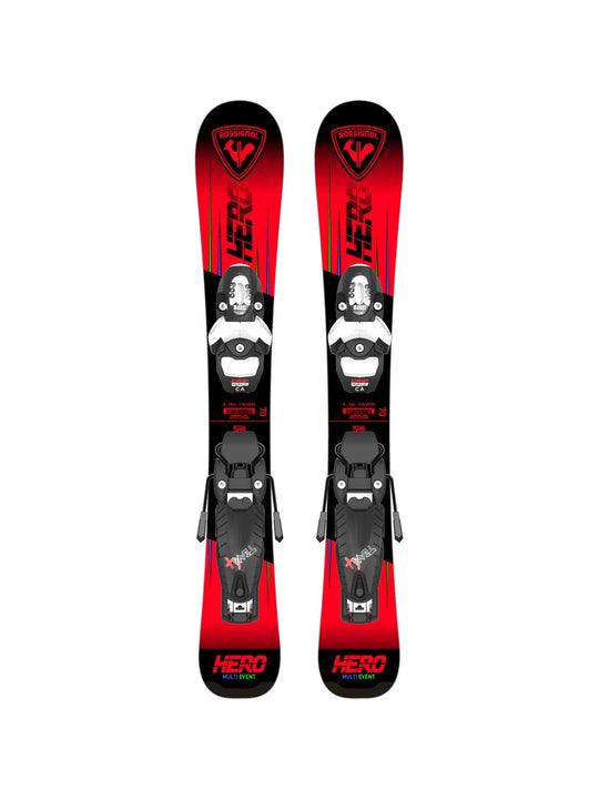 Narty dziecięce ROSSIGNOL HERO PRO + wiązania Look TEAM 4
