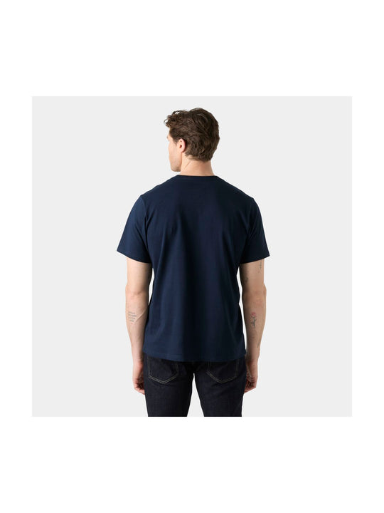 Koszulka męska HELLY HANSEN Core Graphic T 2.0 granatowa
