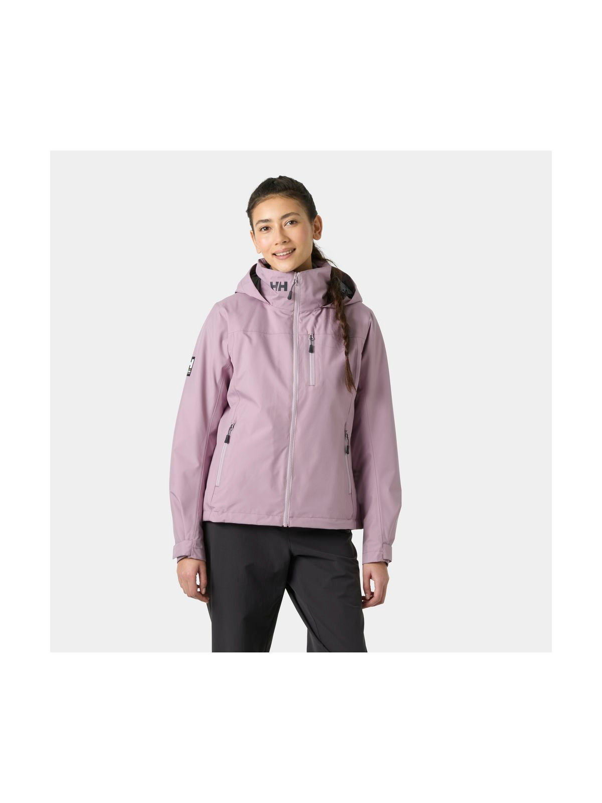 Kurtka żeglarska damska HELLY HANSEN W Crew Hooded Midl Jacket 2.0 różowa