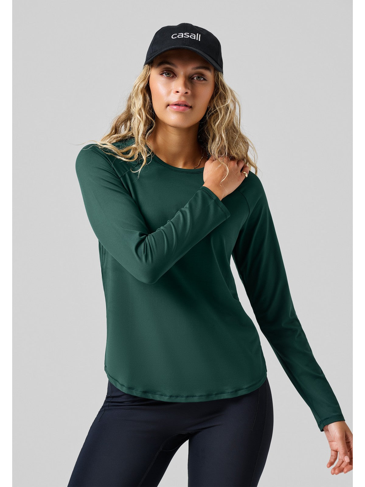 Czapka z daszkiem CASALL Casual Logo Cap kolor czarny