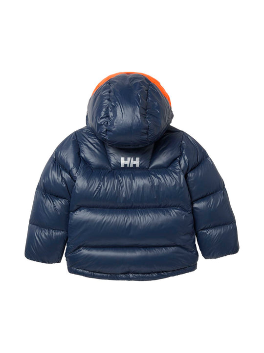 Kurtka puchowa dziecięca HELLY HANSEN K ISFJORD DOWN JACKET granatowa
