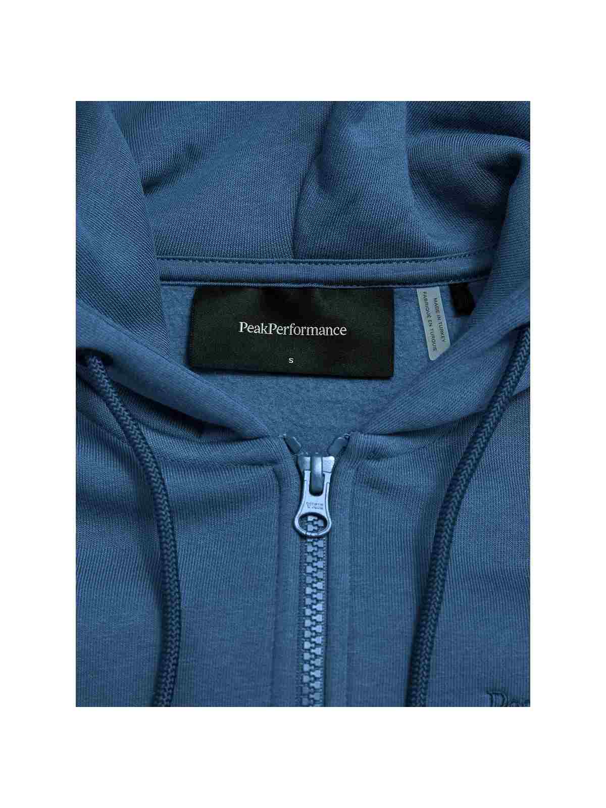 Bluza PEAK PERFORMANCE Original Small Logo Zip Hood Women niebieski